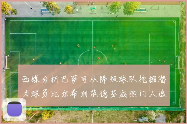 西媒分析巴萨可从降级球队挖掘潜力球员比尔希利范德芬成热门人选